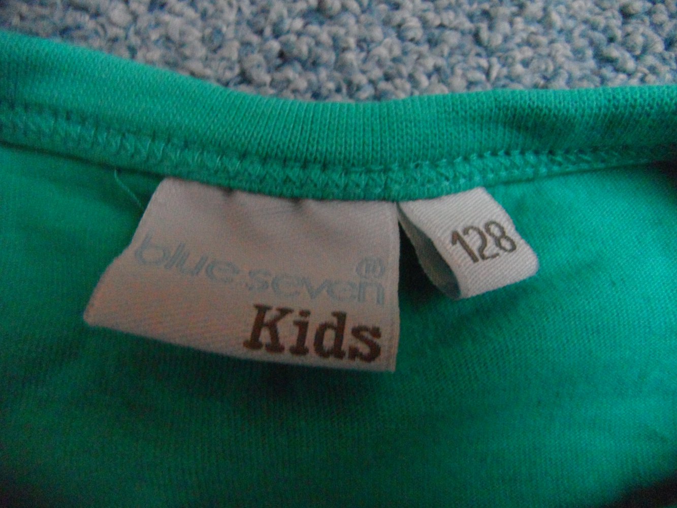 blue seven tolles Langarmshirt 128 Pferde 