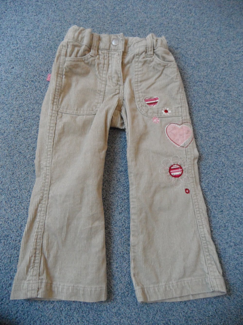 Salt and Pepper Cordhose mit Applikationen