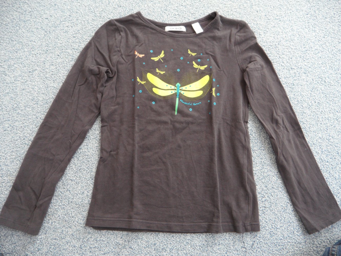 Okaidi tolles Langarmshirt Libelle 122/128