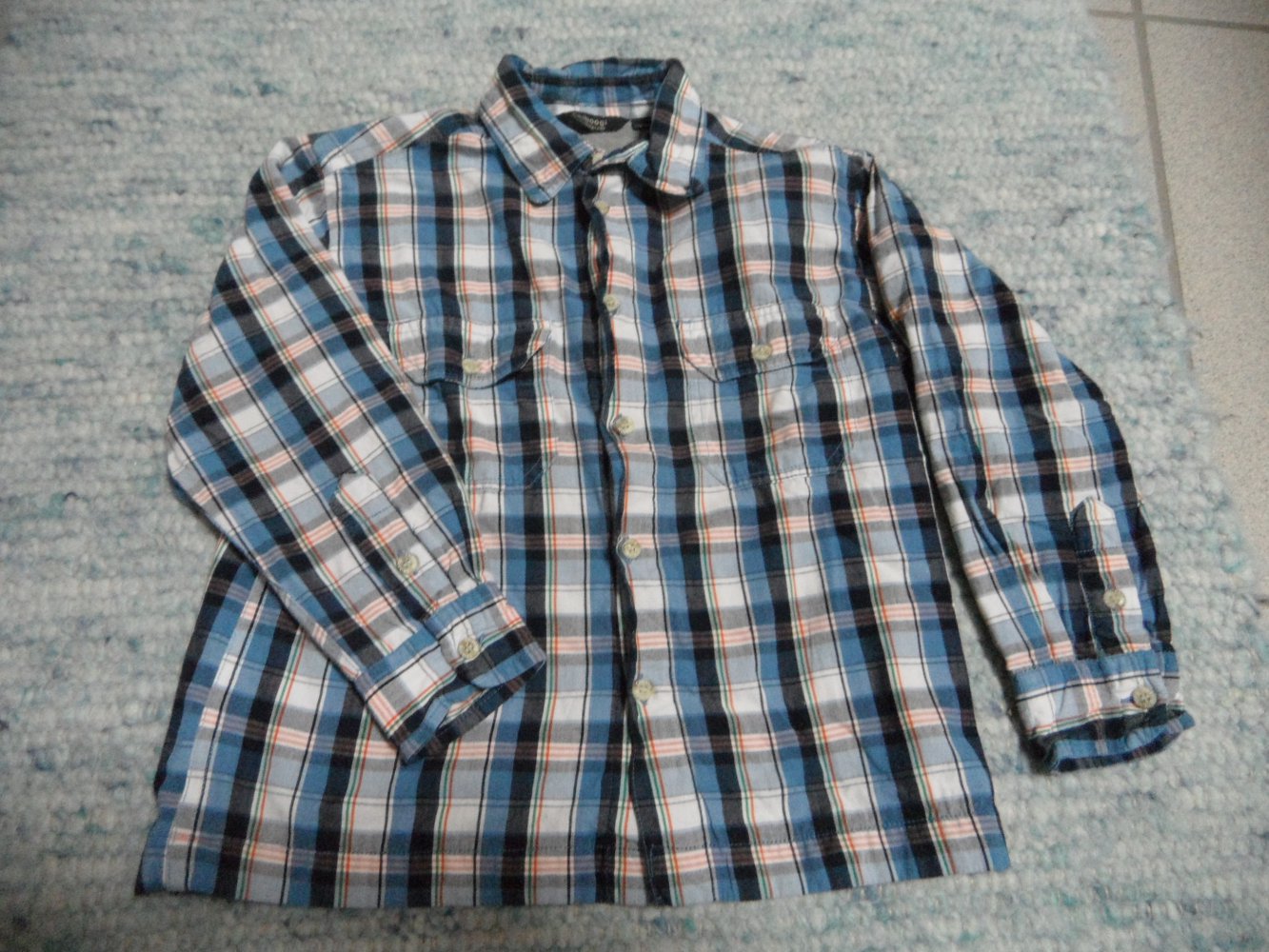 H&M gefüttertes Hemd 104 kariert Karo