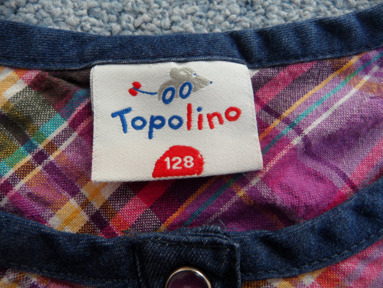 Topolino Blusenshirt Longshirt Bluse Tunika 128