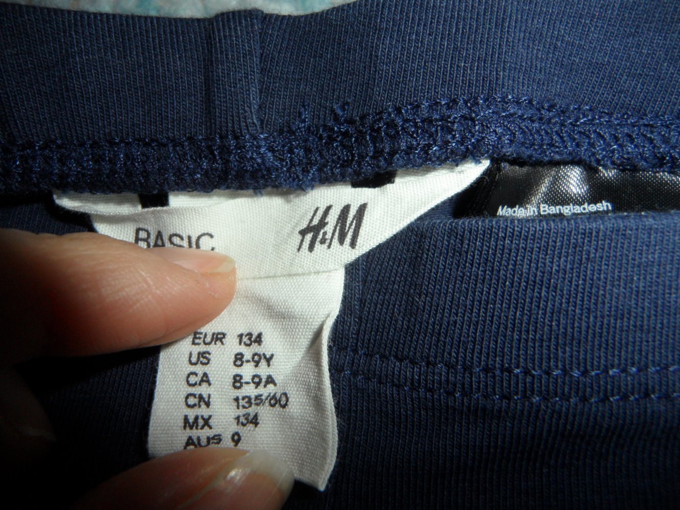 H&M Basic Capri Leggings mit Spitze 134