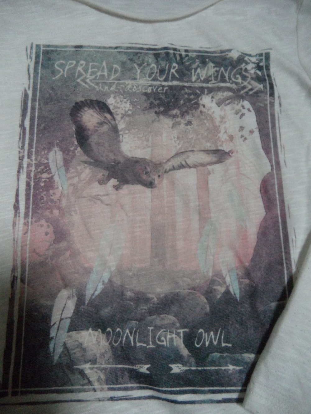 Review for Teens S = 146 Eule Langarmshirt