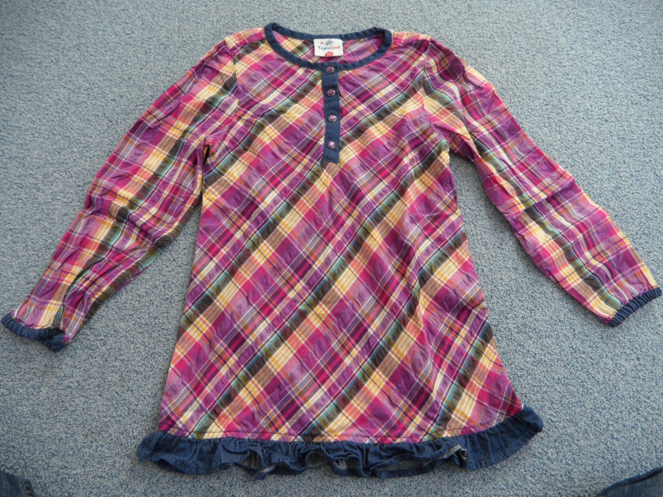 Topolino Blusenshirt Longshirt Bluse Tunika 128