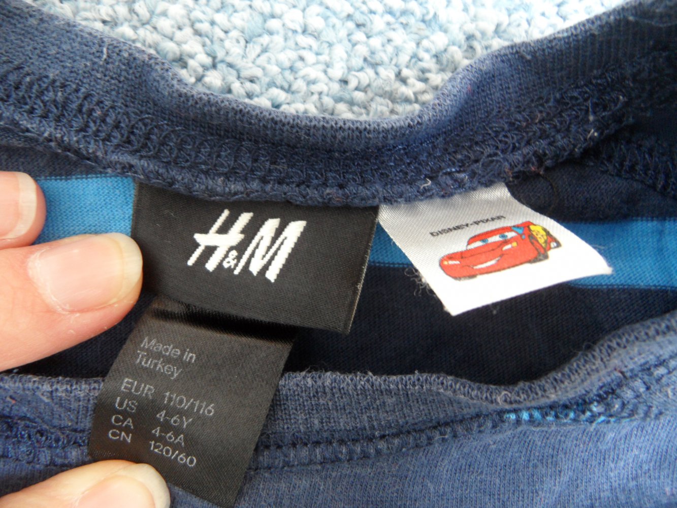 H&M Cars 110/116 Disney Langarmshirt