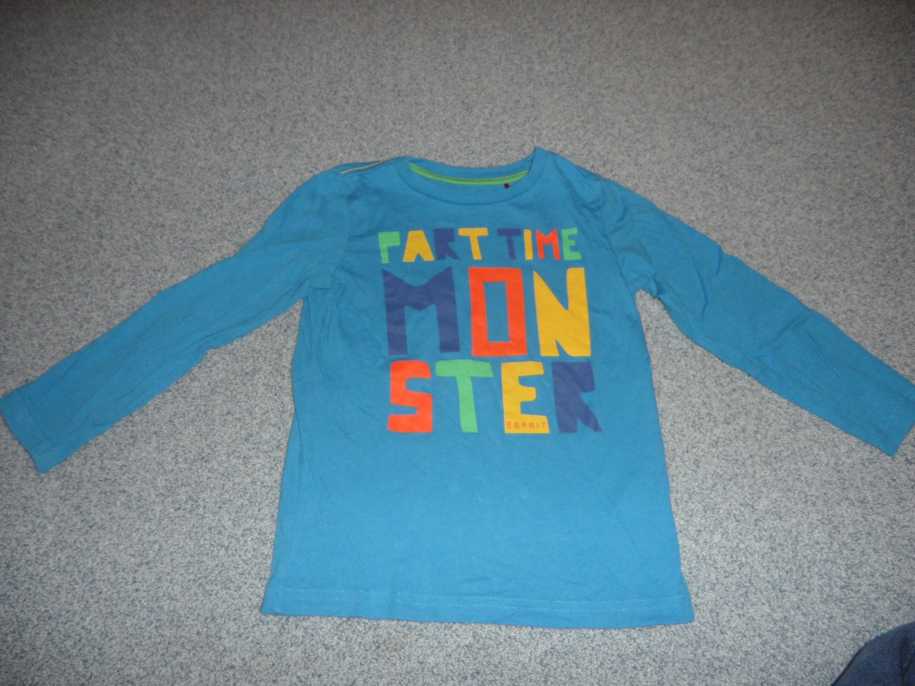 Esprit Langarmshirt Spruch 104/110