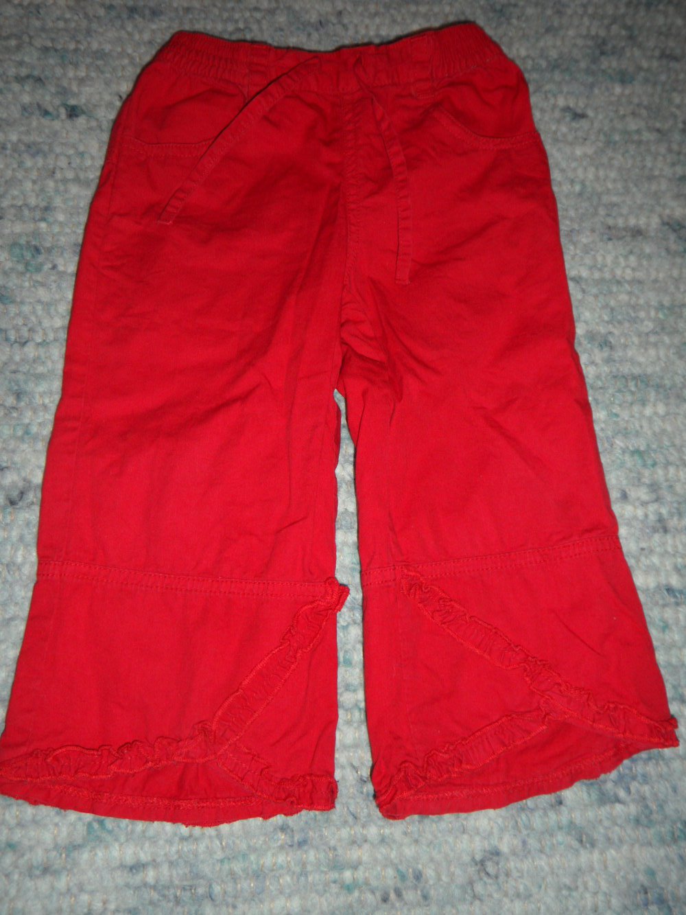 Topolino supersüße rote Sommer-Hose Rüschen