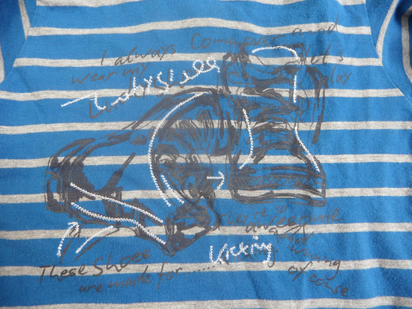 Kanz Langarmshirt mit Wanderschuhen 98/104