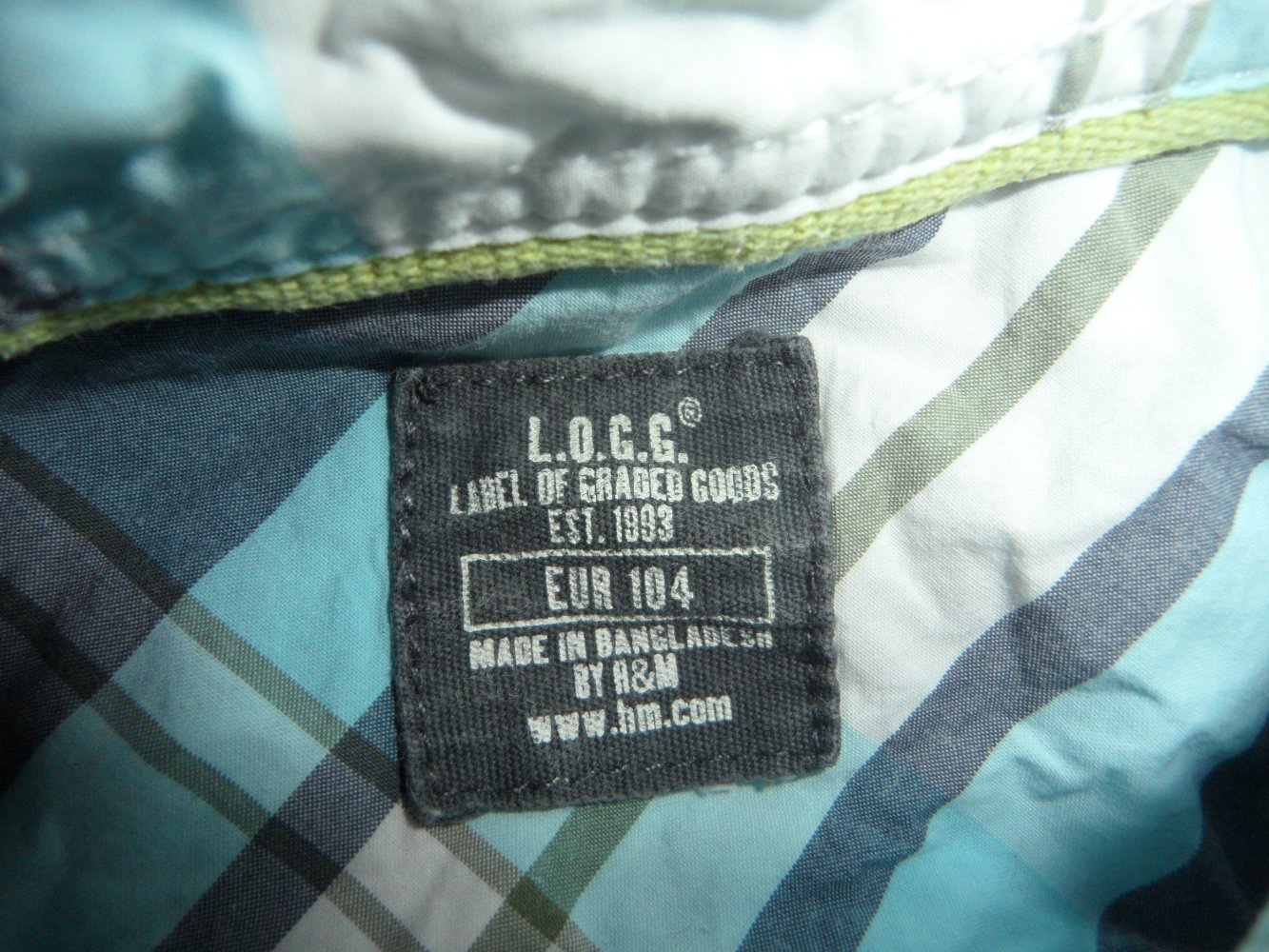 H&M kariertes Hemd 104 Karo 