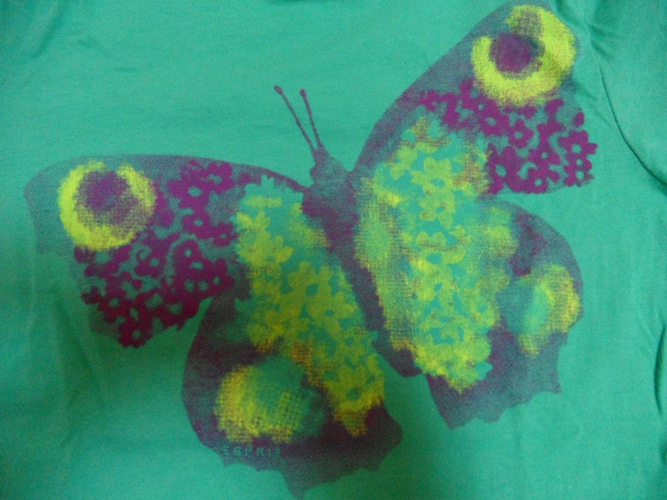 Esprit 128/134 Langarmshirt Schmetterling