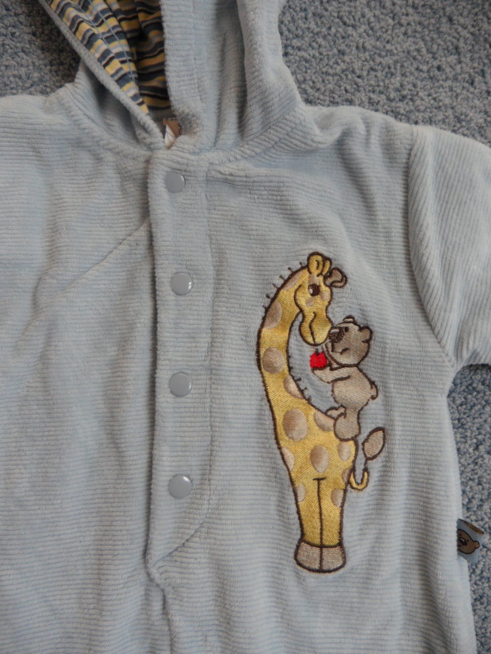 Ausfahranzug Anzug Einteiler Strampler mit Zipfelmütze Nicki