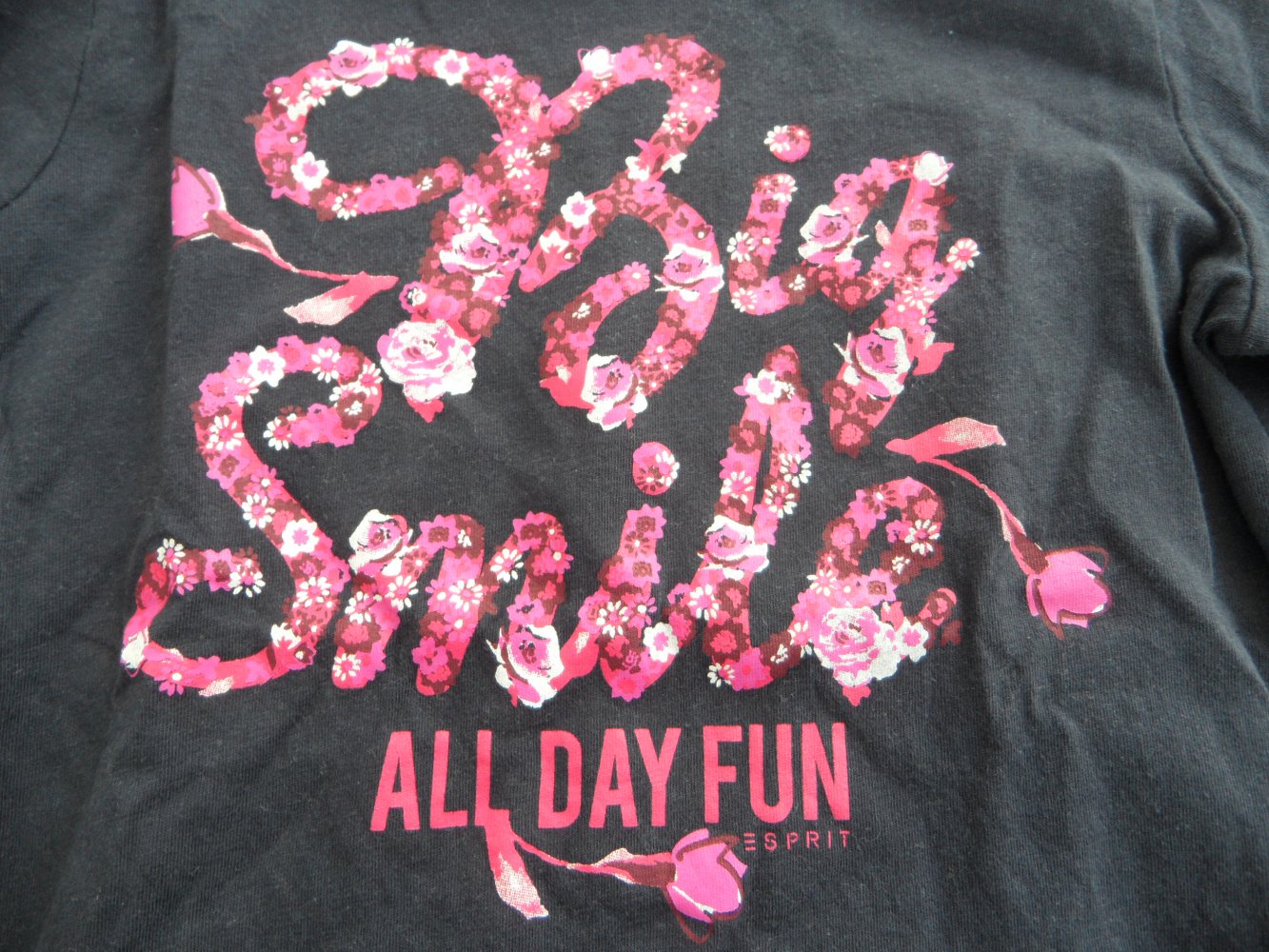 Esprit Langarmshirt 128/134 Spruch