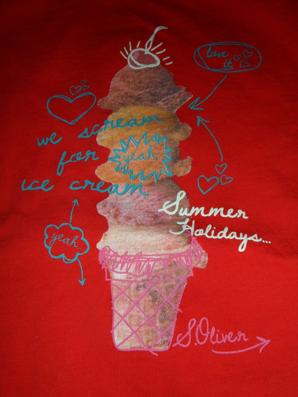 s.Oliver T-Shirt mit Eis-Druck 116/122
