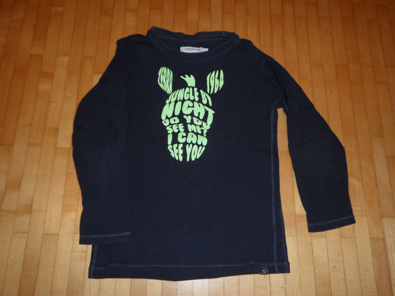 noppies Langarmshirt 98/104 nachtleuchtend
