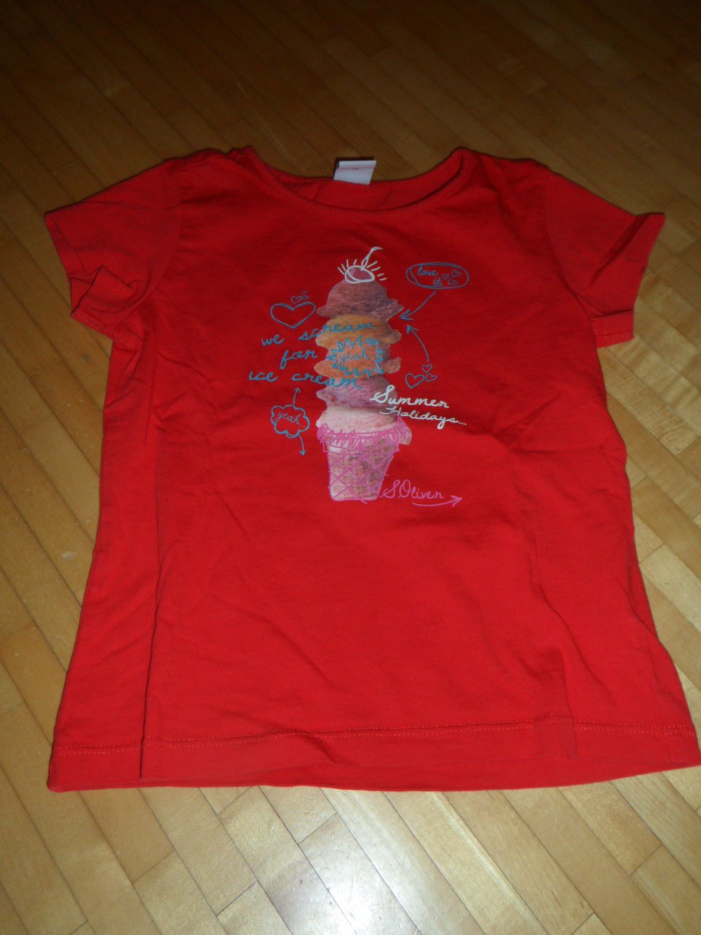s.Oliver T-Shirt mit Eis-Druck 116/122
