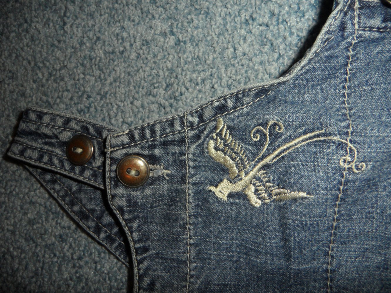 Gasolia zuckersüßes Jeanskleid Latzkleid Latzrock Hängerchen 62