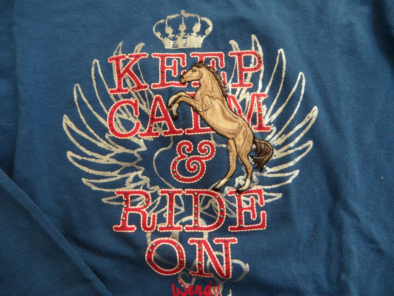 Salt and Pepper Wendy Langarmshirt Pferd 128