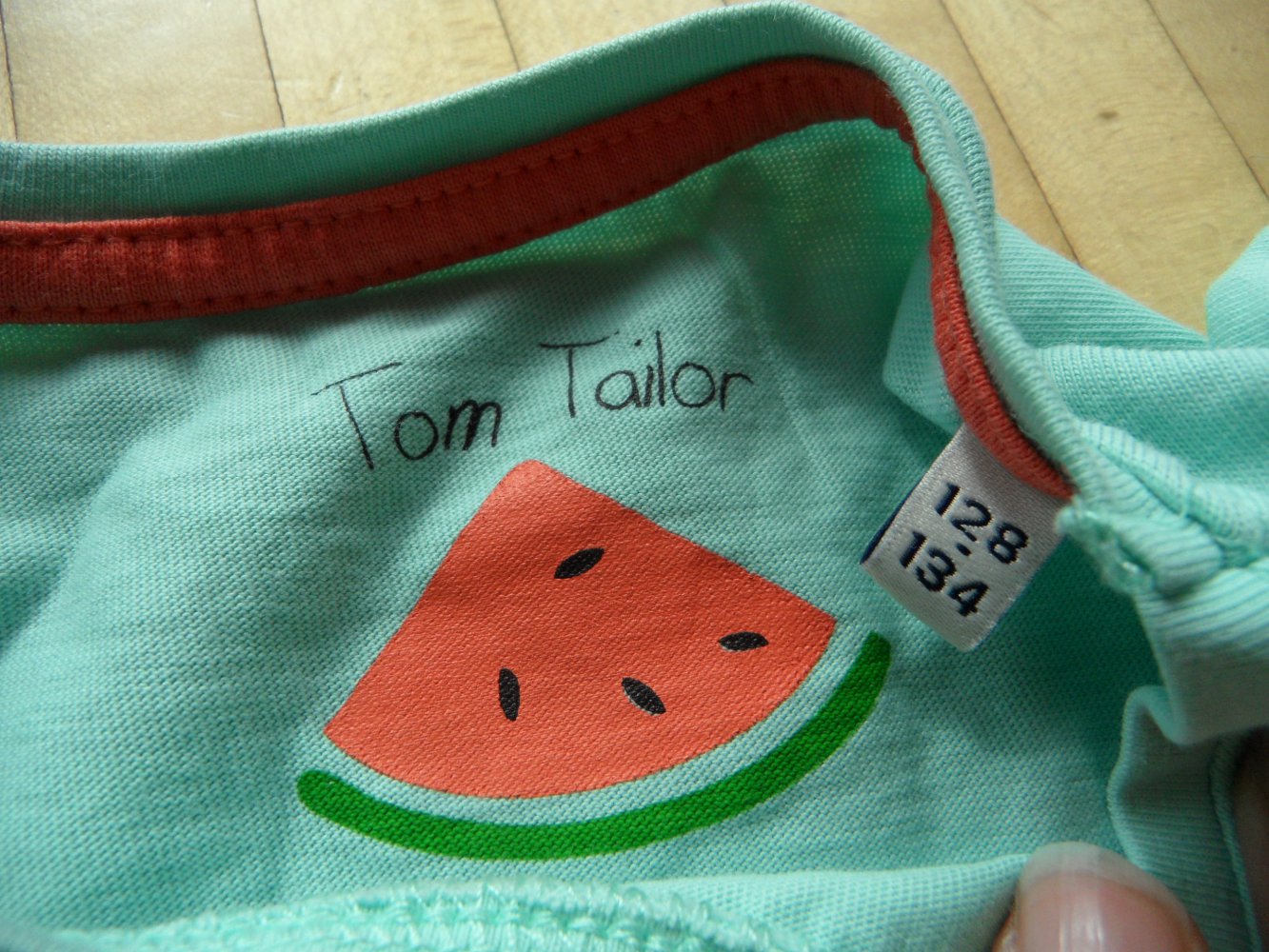 Tom Tailor T-Shirt Wassermelone Glitzer 128/134