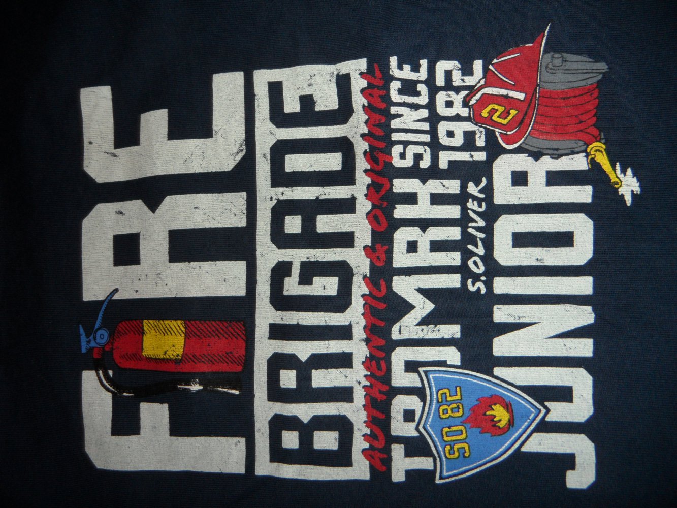 s.Oliver Langarmshirt Feuerwehr 104/110