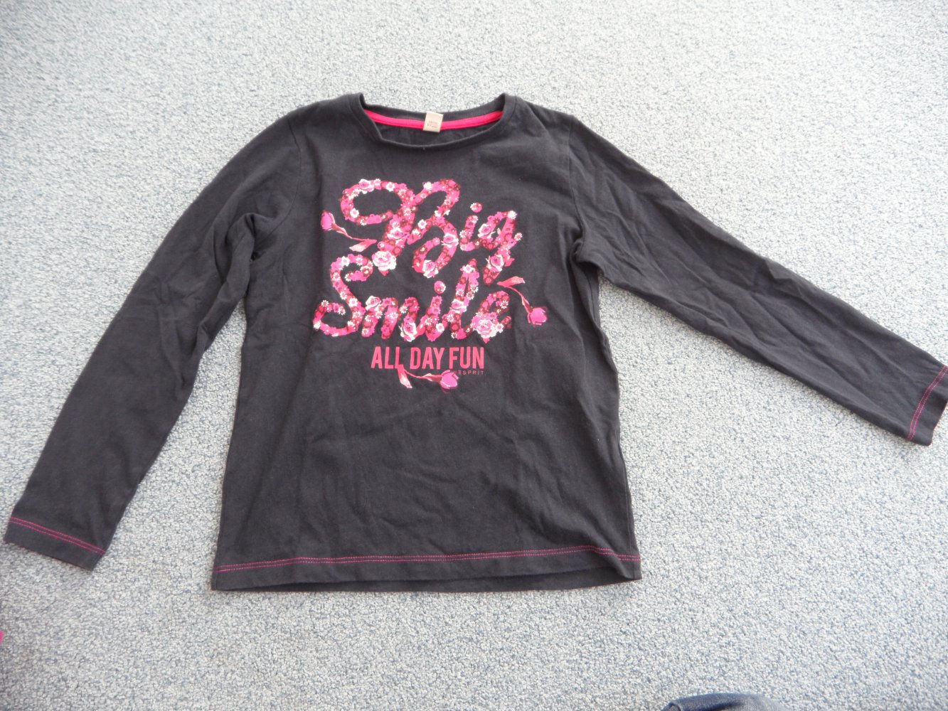 Esprit Langarmshirt 128/134 Spruch