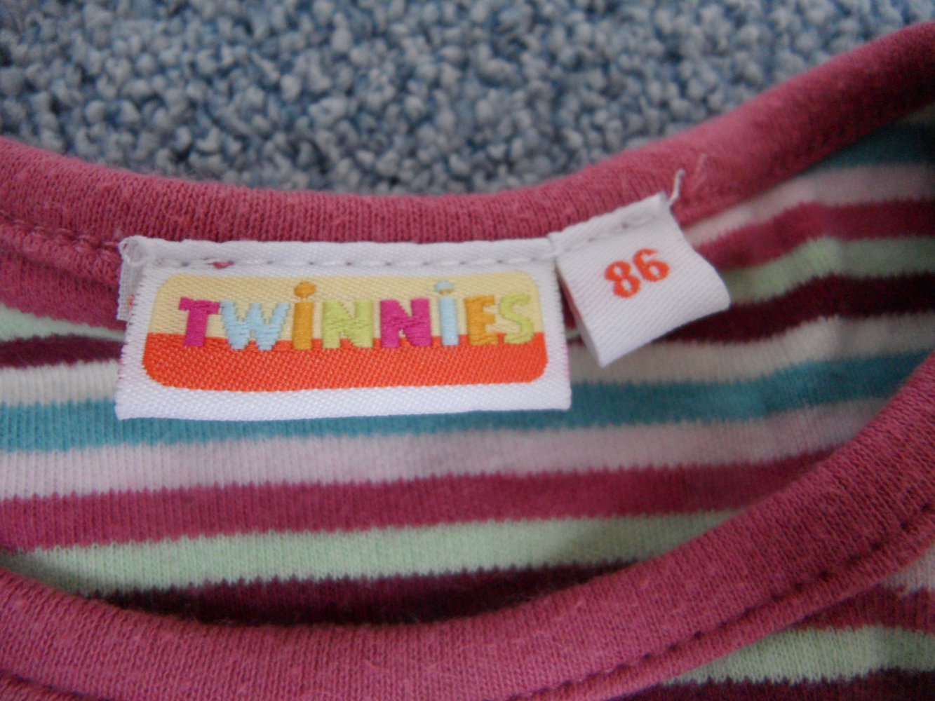Twinnies gestreiftes Langarmshirt 86