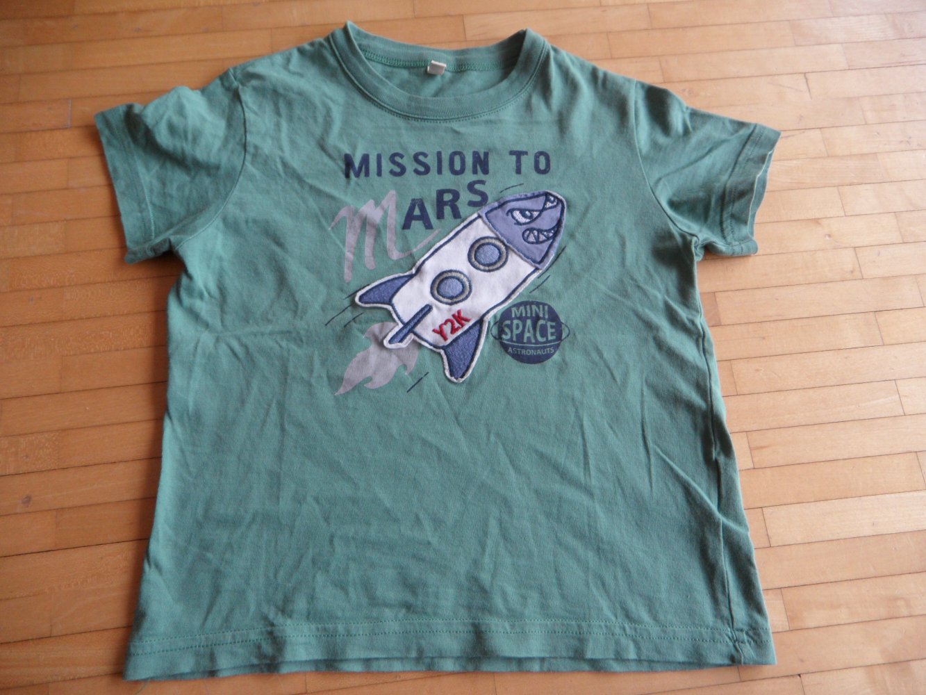 Benetton Weltraum T-Shirt Rakete Weltall 98/104