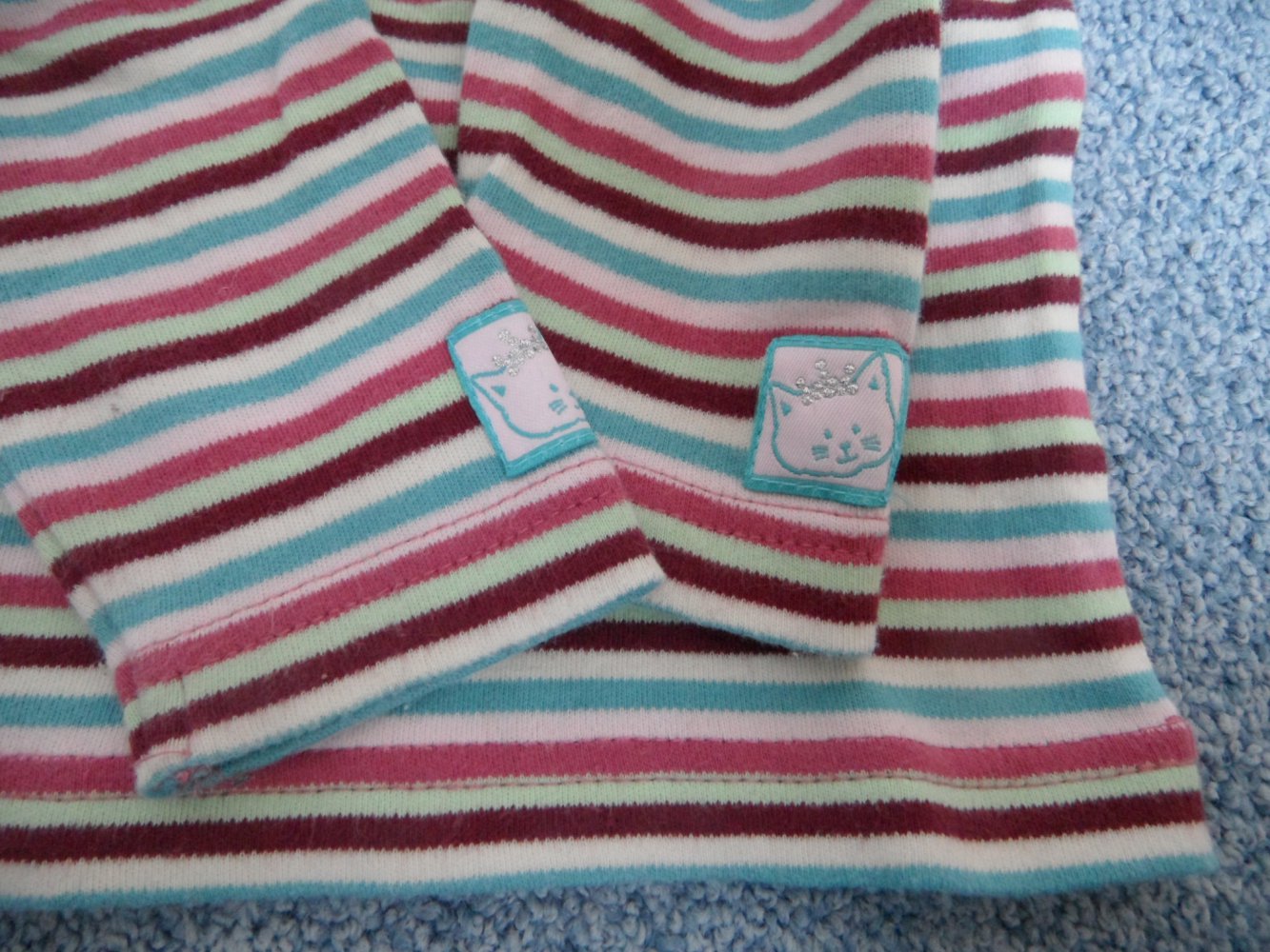 Twinnies gestreiftes Langarmshirt 86