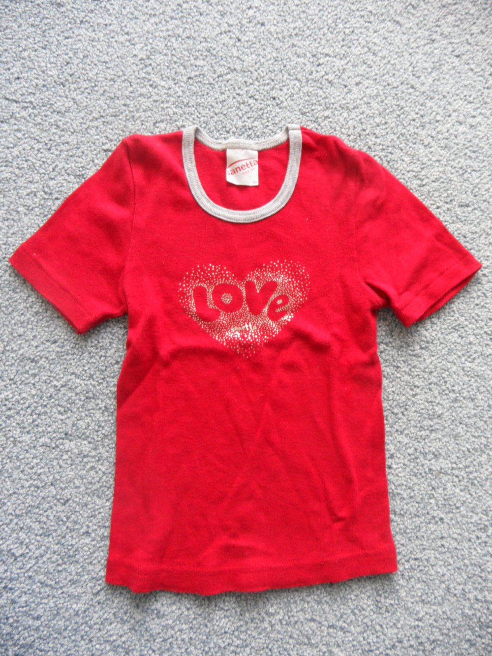 Sanetta süßes Halbarm-Unterhemd Gr. 86/92