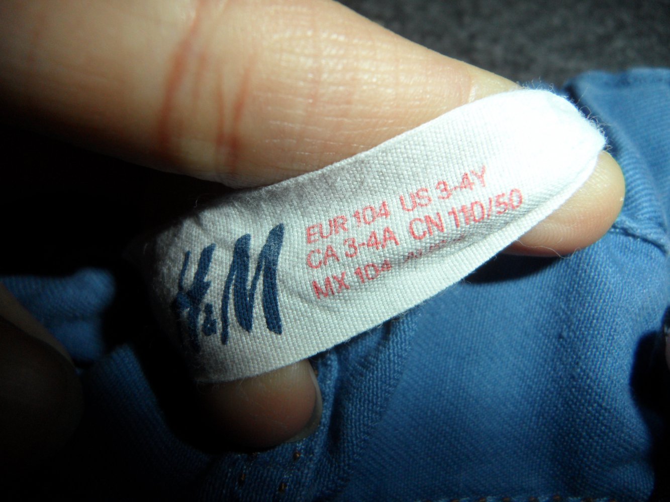 H&M Chino blau 104