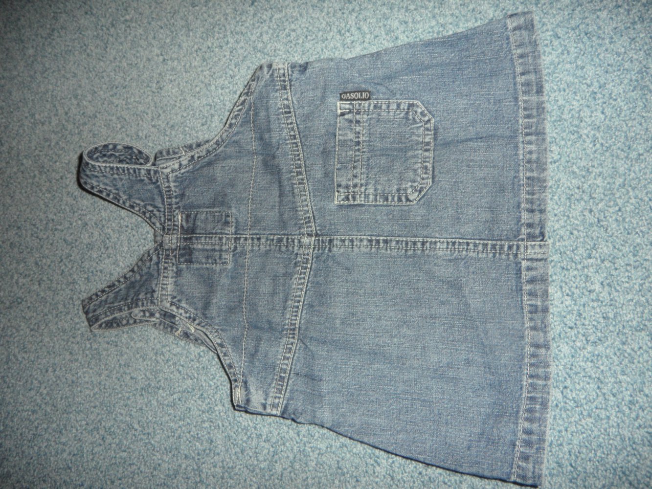 Gasolia zuckersüßes Jeanskleid Latzkleid Latzrock Hängerchen 62