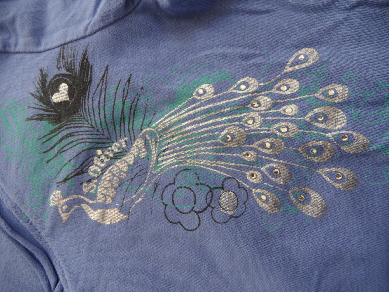 s.Oliver Langarmshirt Pfau 128/134