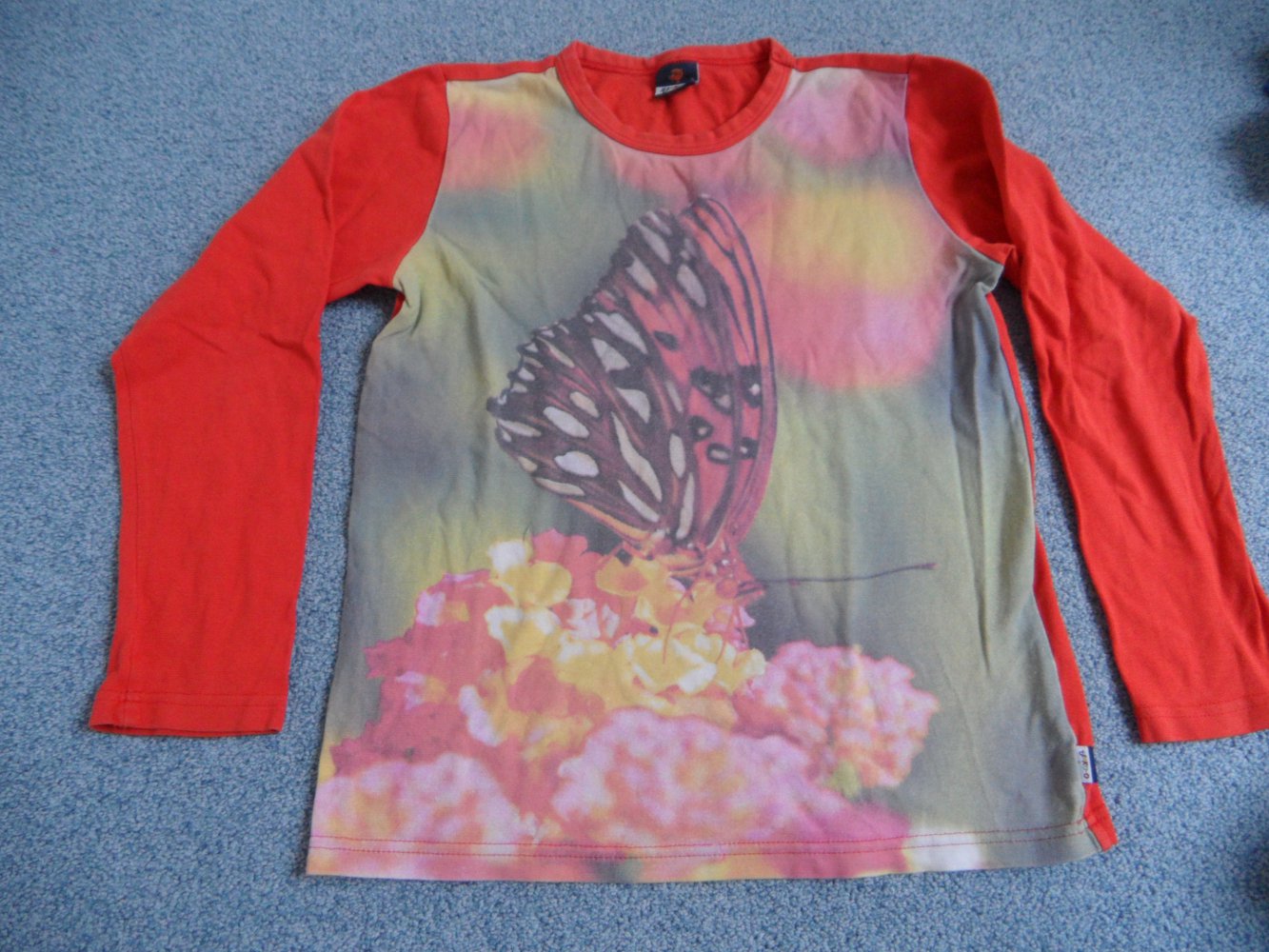 Jako-o Langarmshirt Schmetterling Fotoprint 140/146