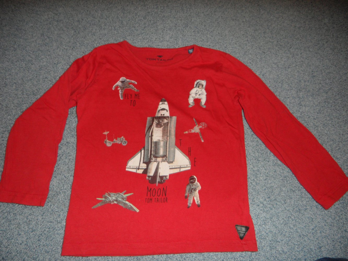 Tom Tailor Langarmshirt 104/110 Weltraum Rakete Weltall 