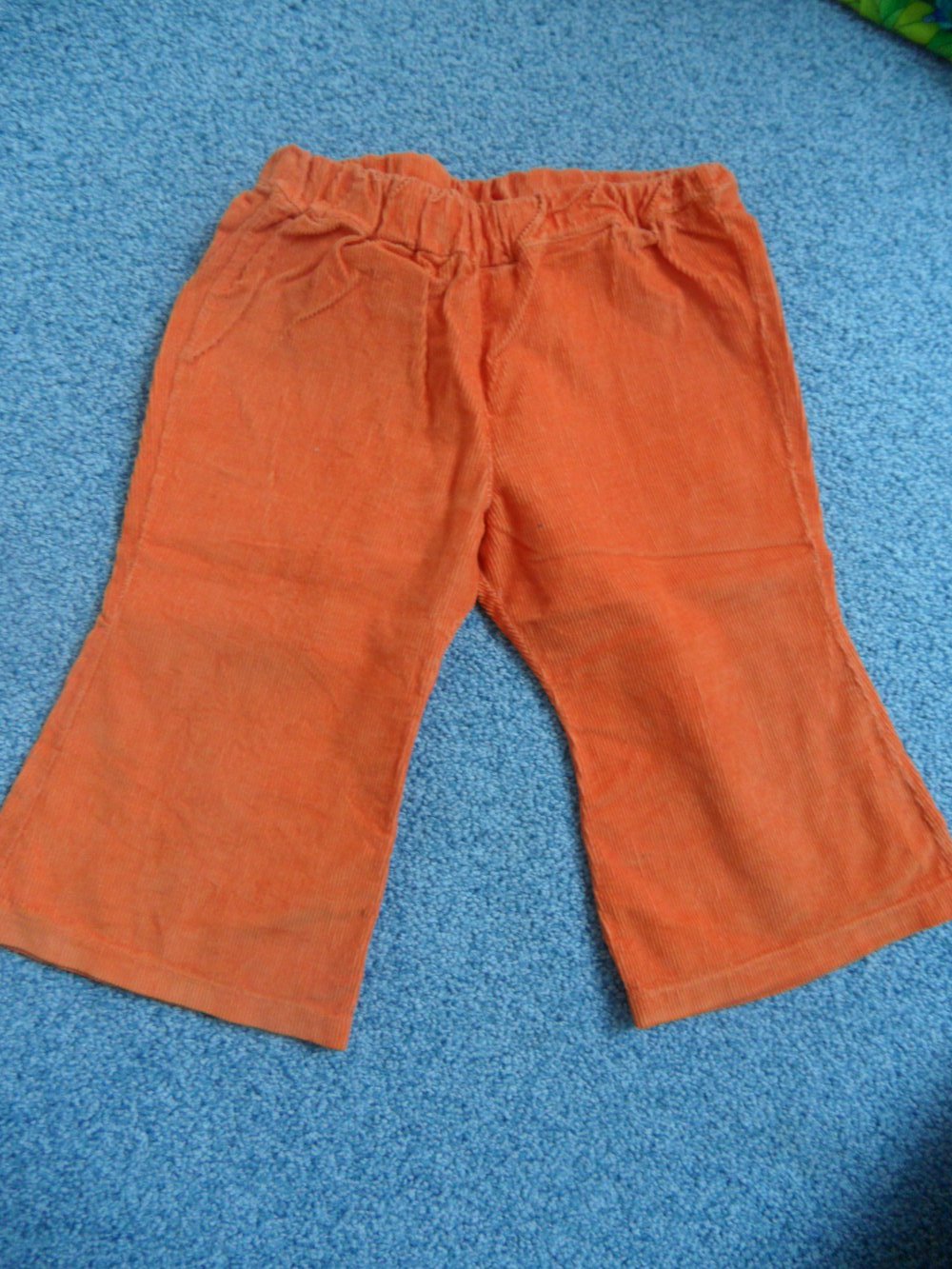 orange Feincord Hose DIY ca. 74