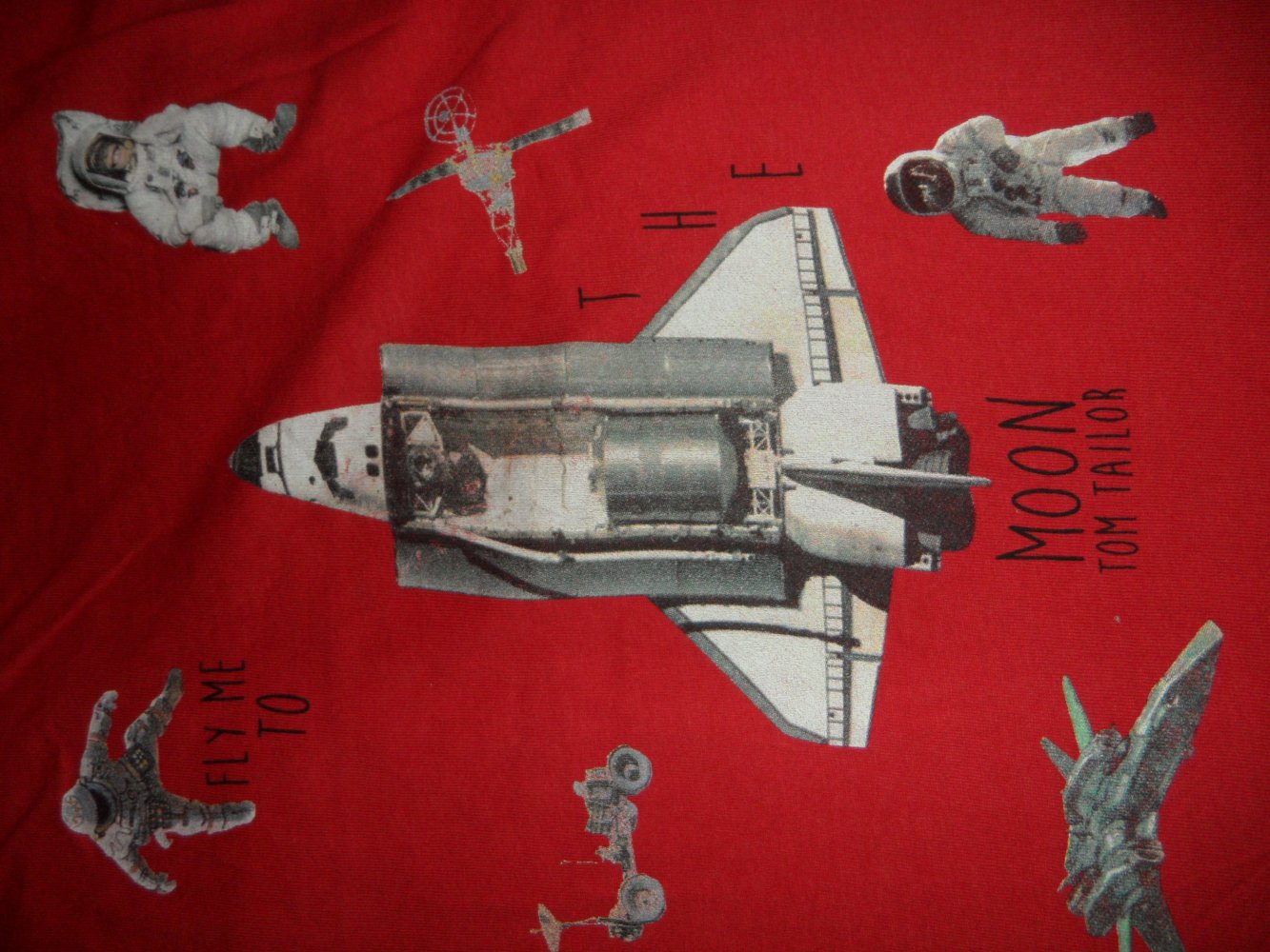 Tom Tailor Langarmshirt 104/110 Weltraum Rakete Weltall 