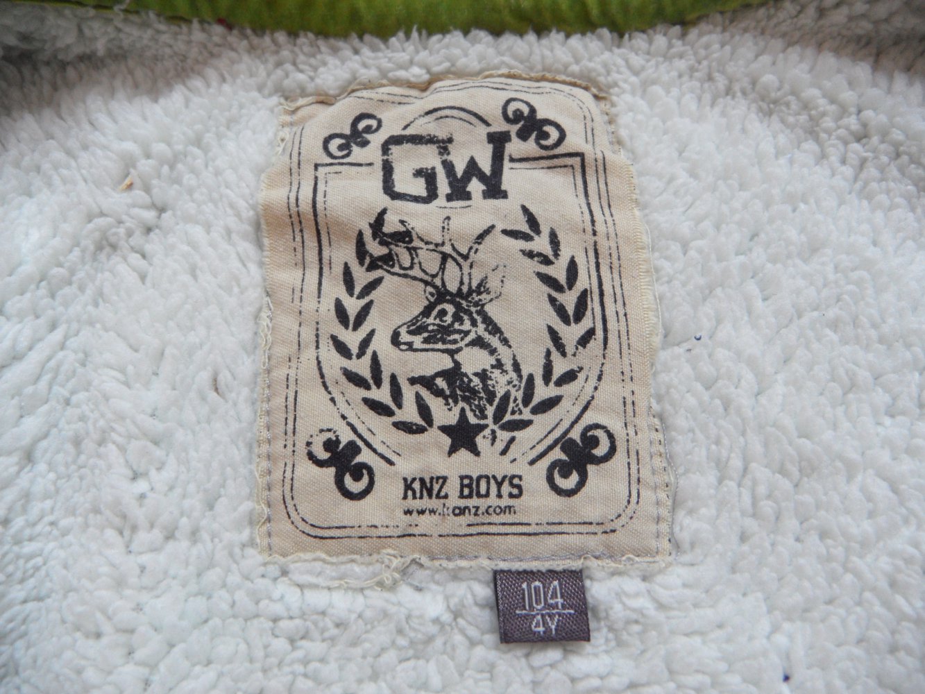 Kanz tolle Kuscheljacke Strickjacke Teddyfutter 104