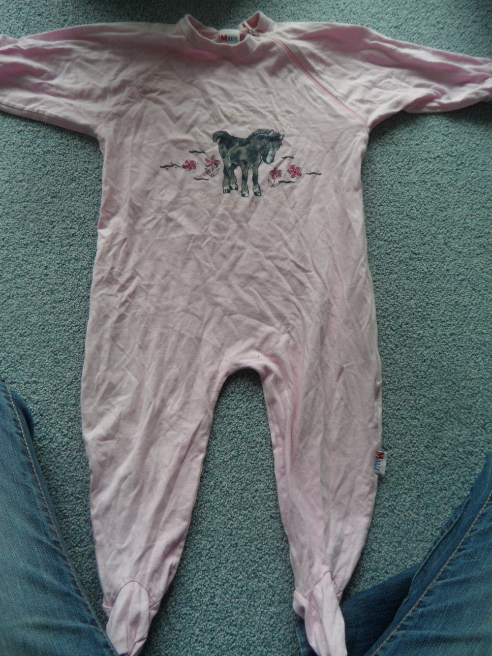 Einteiler Schlafanzug Gr. 92 mit Füßen
