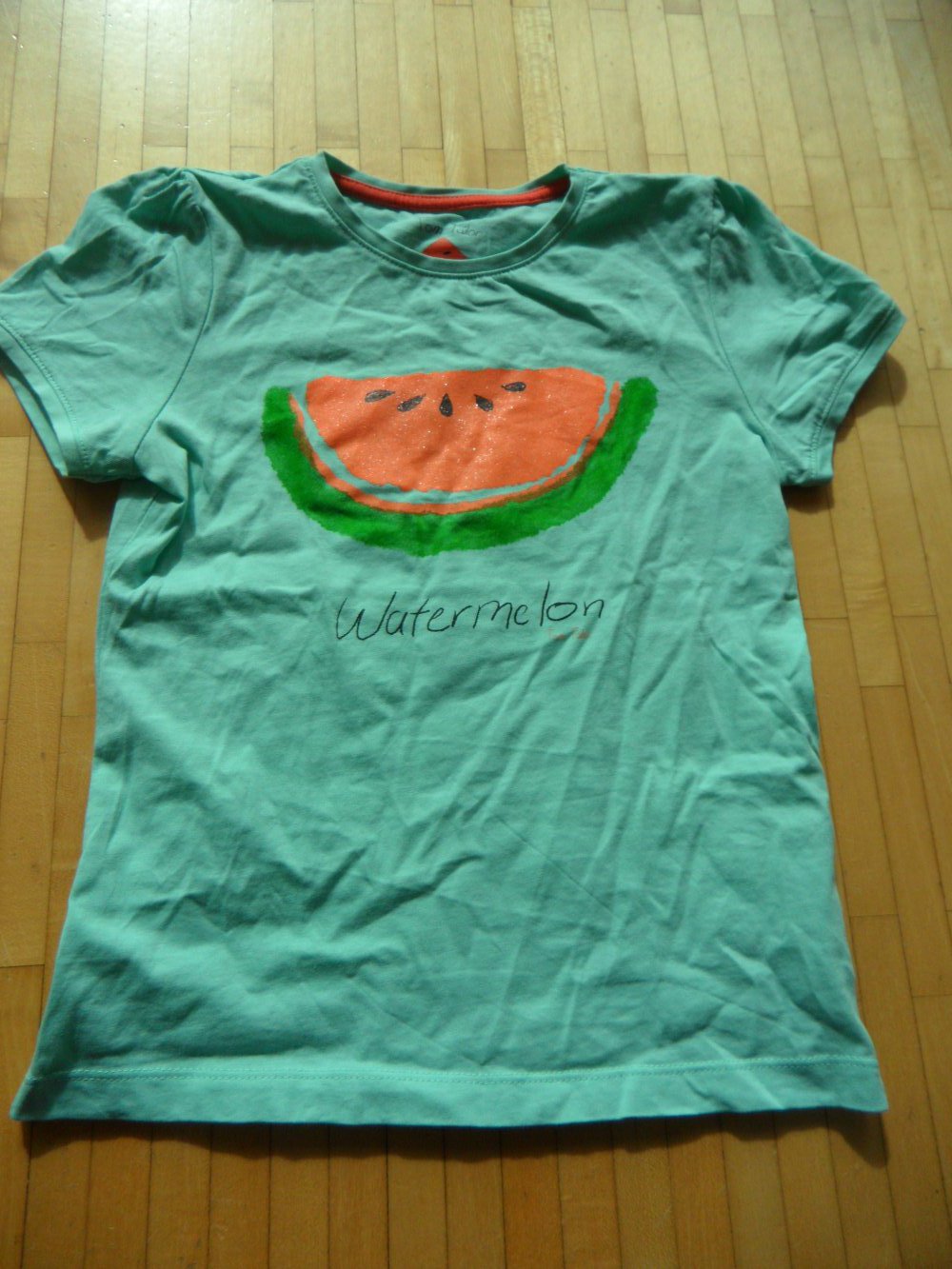 Tom Tailor T-Shirt Wassermelone Glitzer 128/134