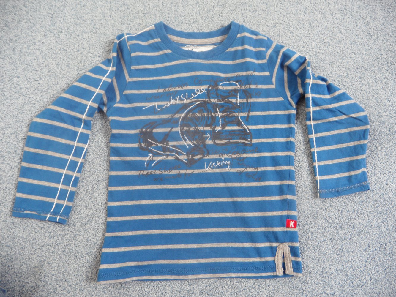 Kanz Langarmshirt mit Wanderschuhen 98/104