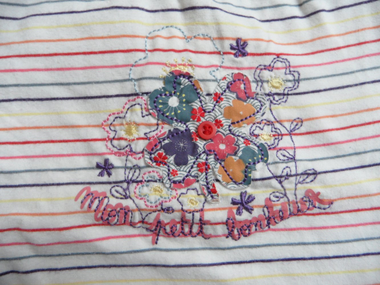 sergent major süßes gestreiftes Langarmshirt 80 floral