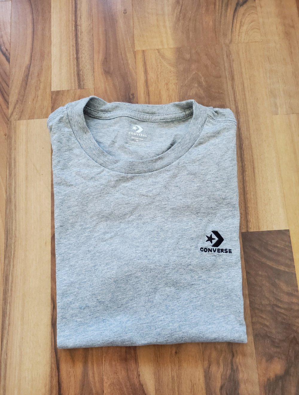 Converse T-shirt unisex Gr. xs grau meliert