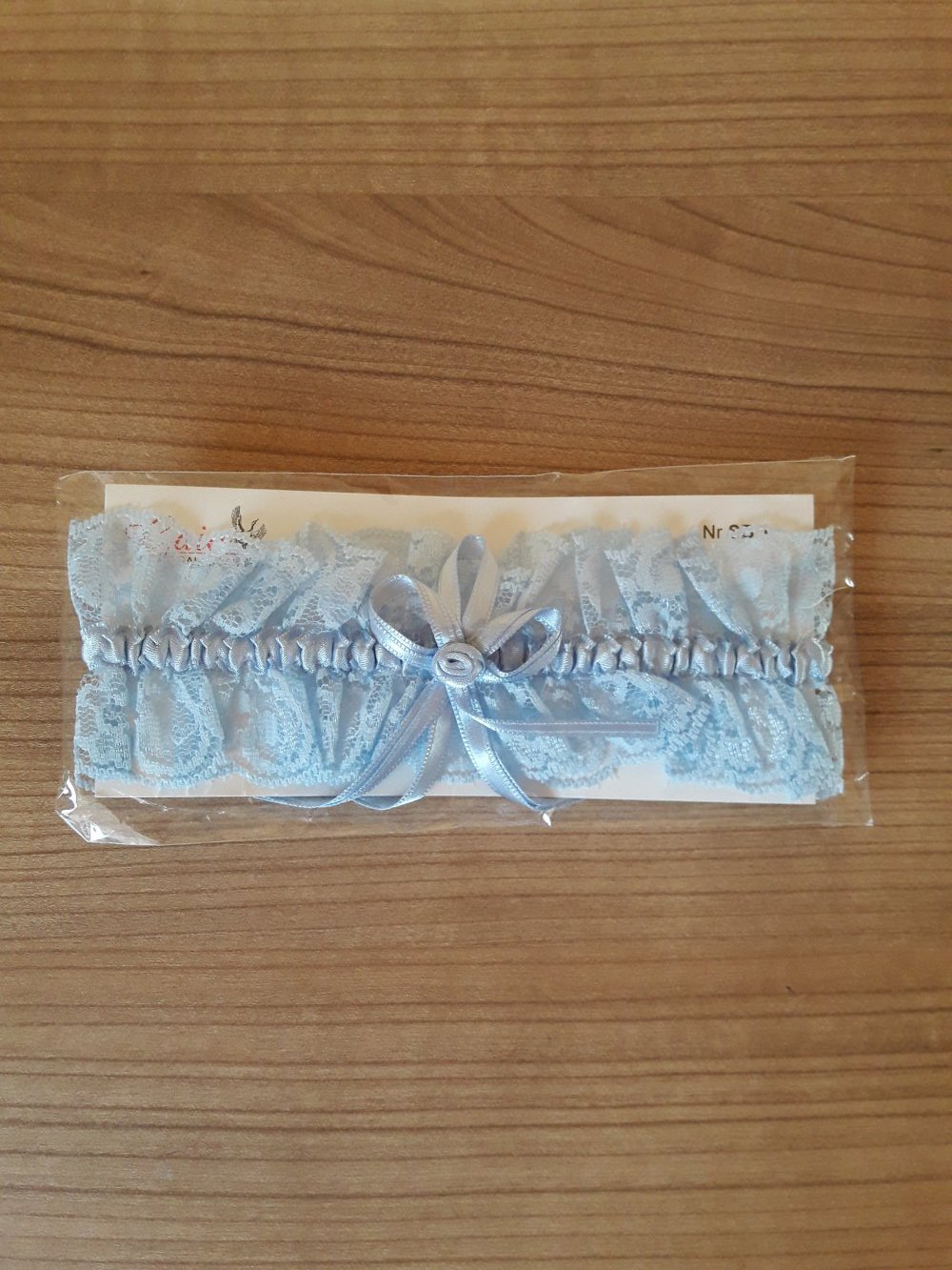 NEU - hellblauen Spitzen Strumpfband von Gaia Brautaccessoires 