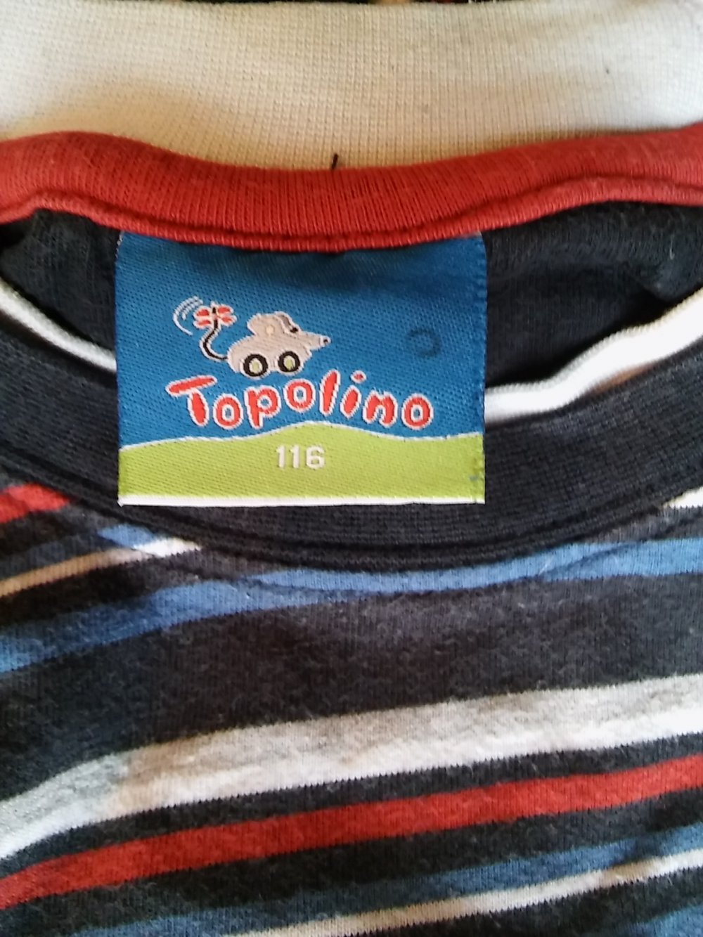 Langarmshirt geringelt Gr. 116