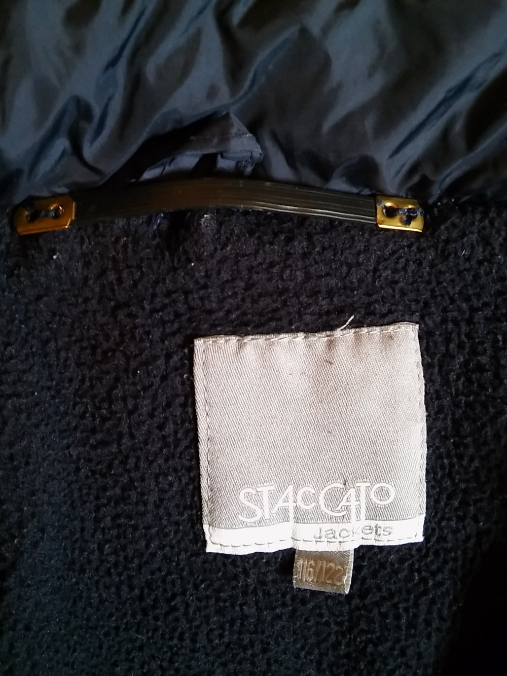 Winterjacke Gr. 116 dunkelblau