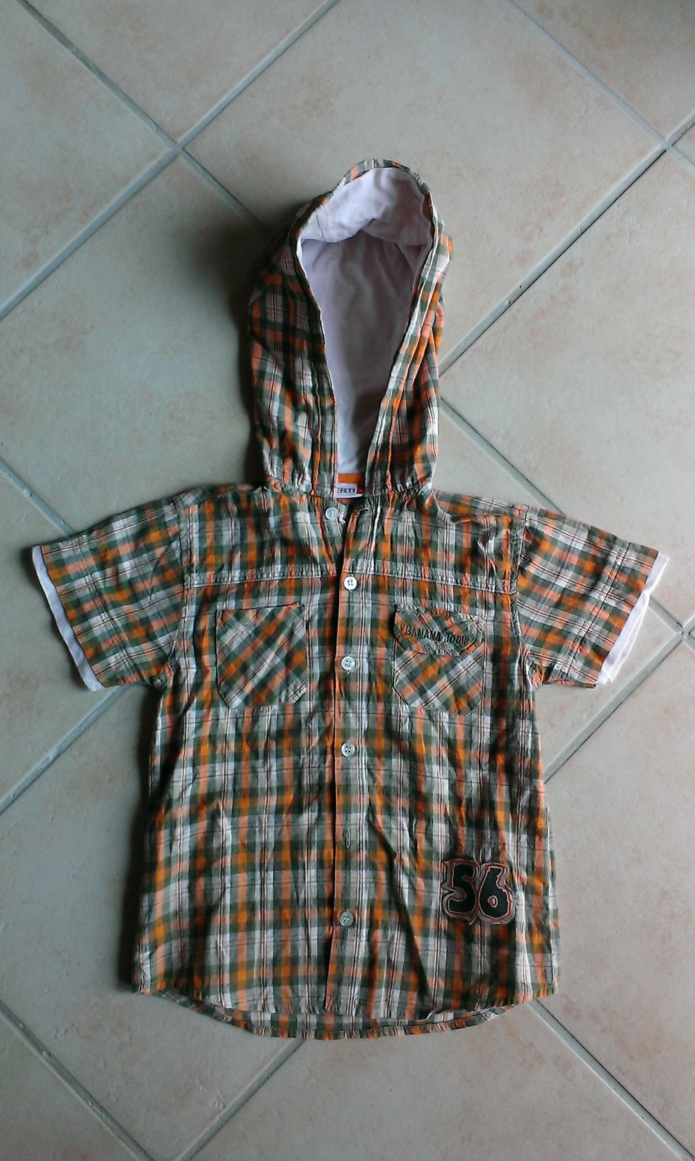 kurzes Kapuzenhemd Gr. 110