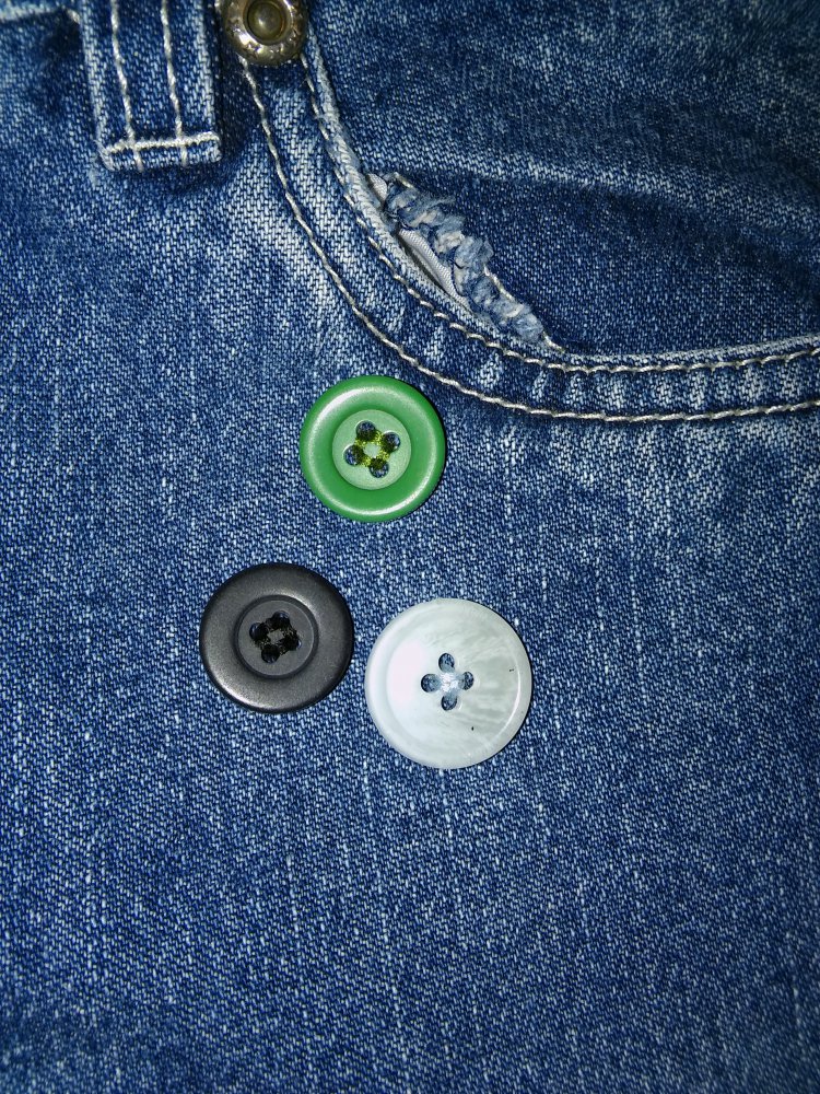 Jeans mit Flicken Gr. 122