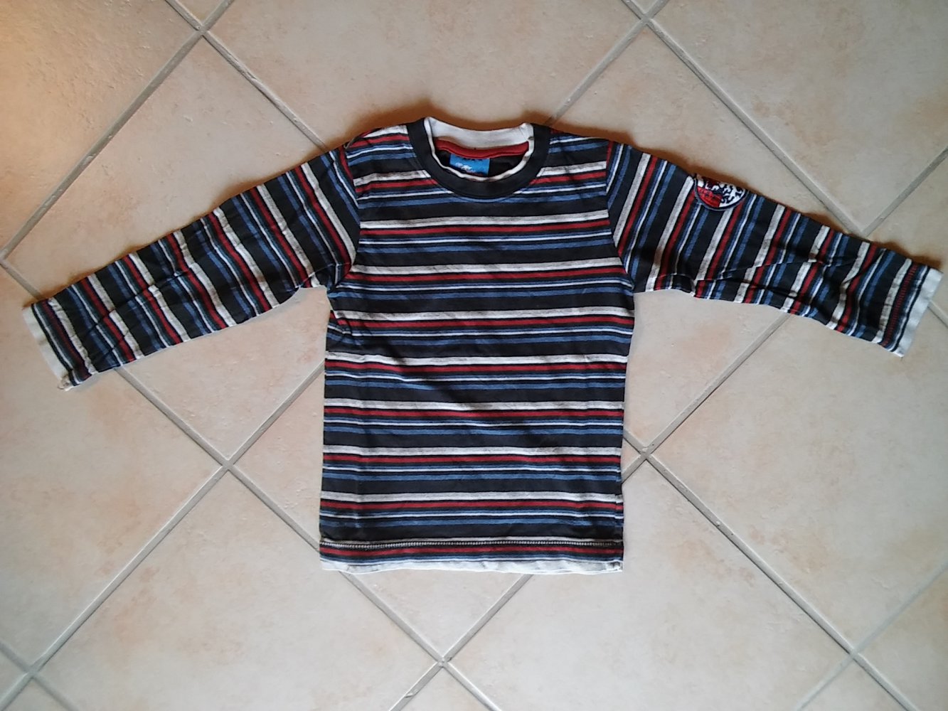 Langarmshirt geringelt Gr. 116