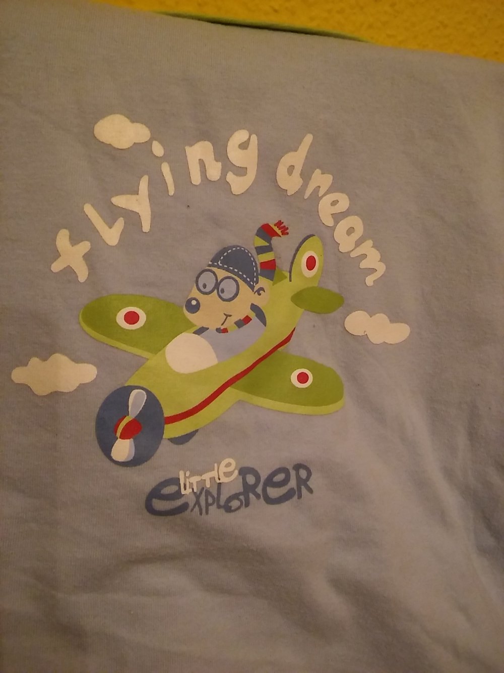 langer dünner Schlafanzug Gr. 110/116