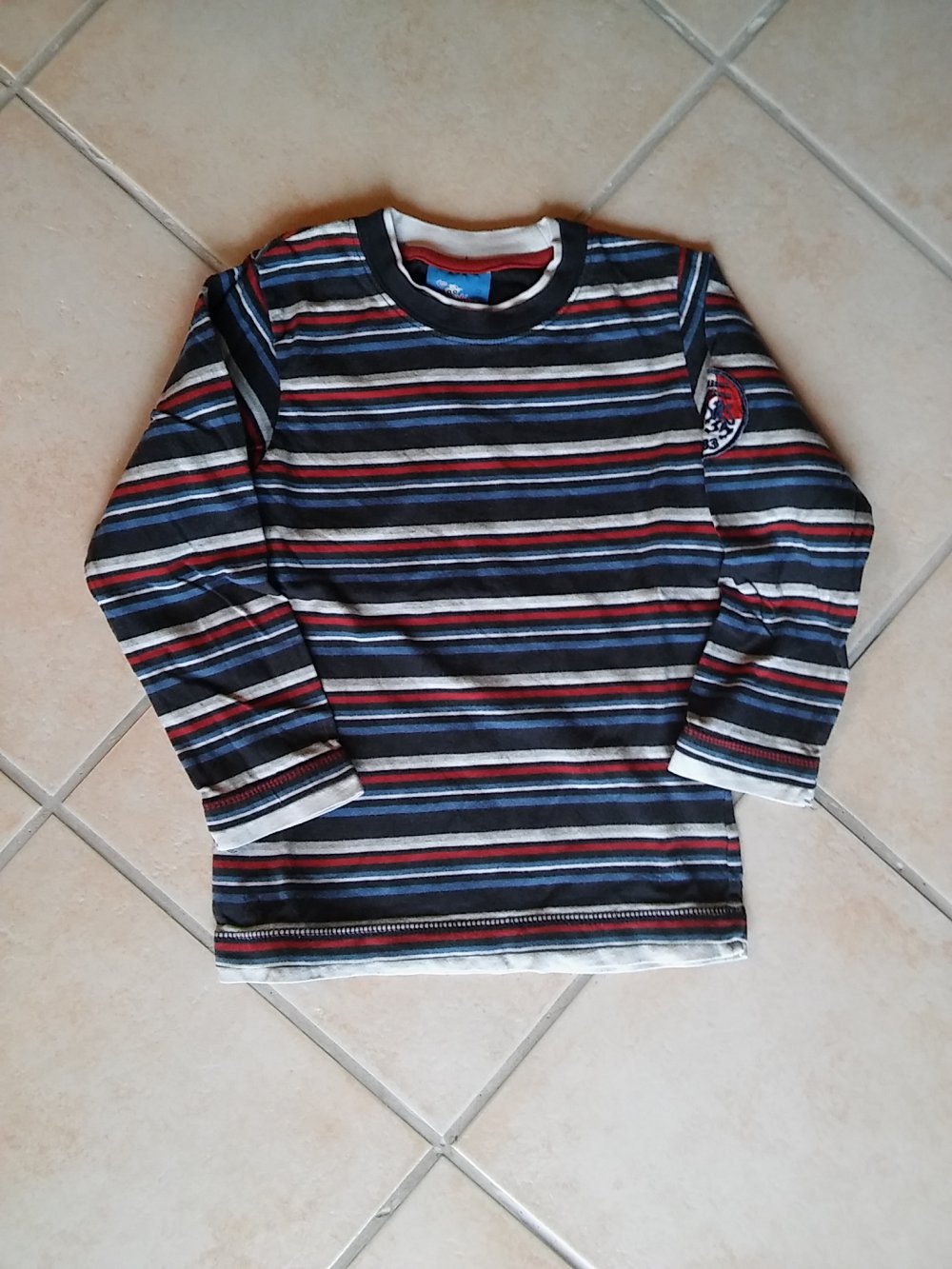 Langarmshirt geringelt Gr. 116