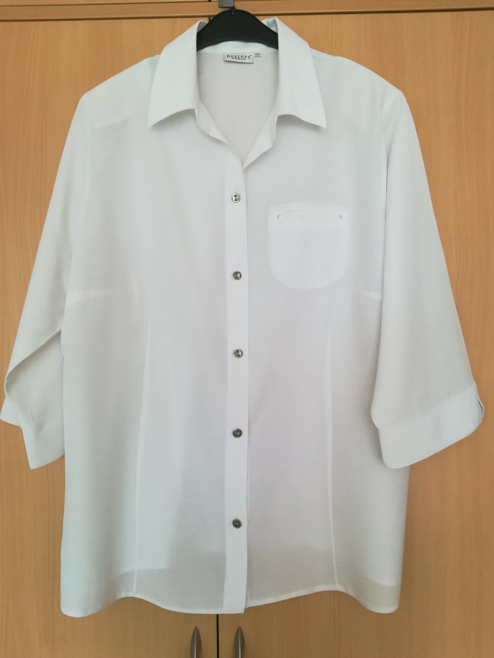 Tolle weiße Bluse von Bexleys Gr. 50